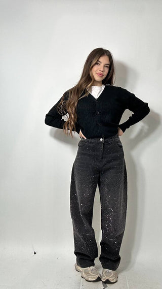 Jeans Con Brillantini