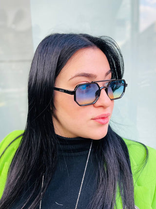 Shaped black blue yellow