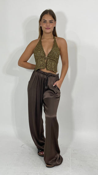 Pantalone In Raso