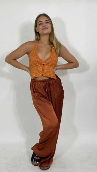 Pantalone In Raso