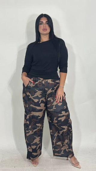 Pantalone Con Fascia Larga