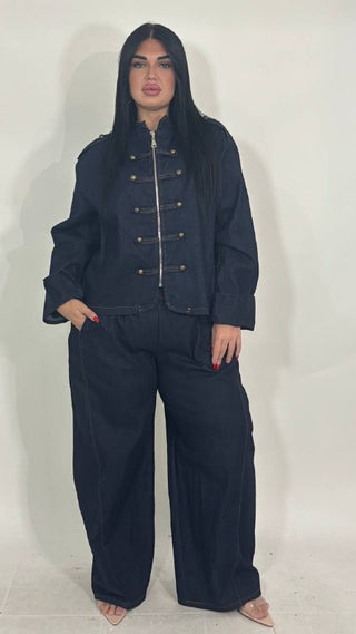 Pantalone Con Fascia Larga