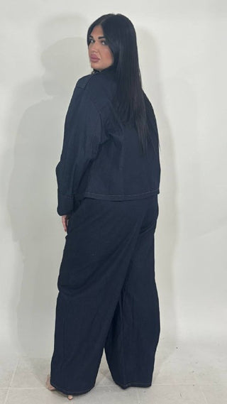 Pantalone Con Fascia Larga