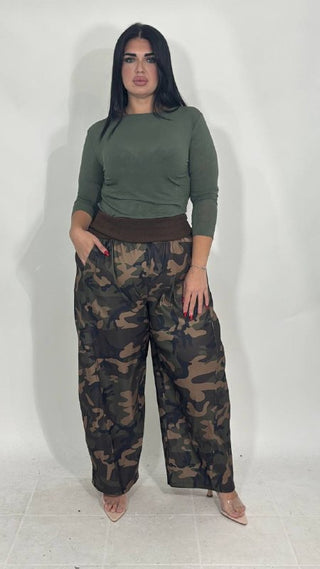 Pantalone Con Fascia Larga