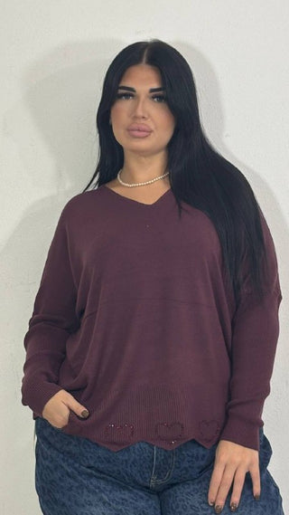 Maglia Scollo A V