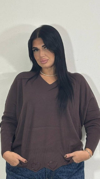 Maglia Scollo A V